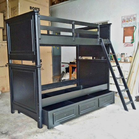 Fairfax : Giường 2 Tầng 1m + Hộc Tủ Kéo 